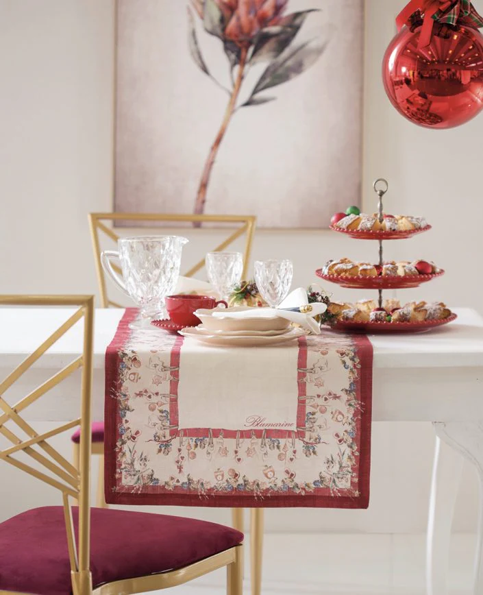 Vis a Vis - Runner christmas art Biscotti Blumarine