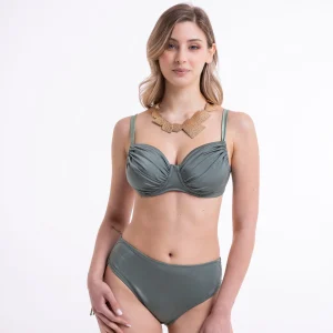 Bikini Top con ferretti Lady + Slip con lacci Olivia - Il Gabbiano