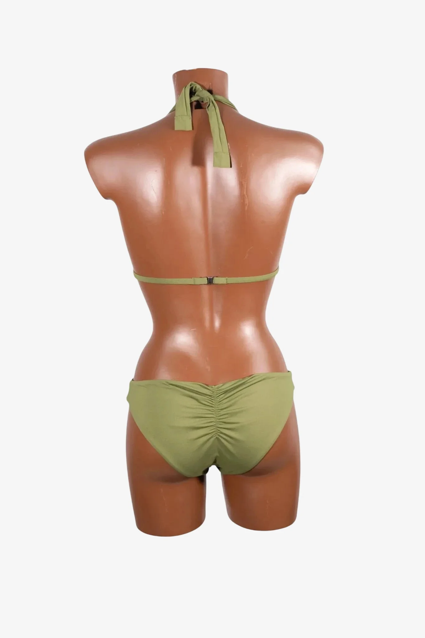 Bikini Triangolo Donna Marette Verde Militare Mare - immagine 6