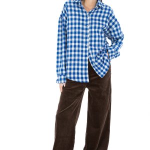 Mara – Pantalone in Velluto Cioccolato