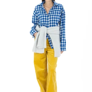 Mara – Pantalone in Velluto Senape