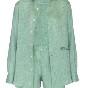 Camicia in Lino Verde