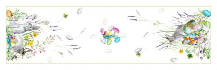 Vis a Vis - Runner Pasquale Roger puro lino Tessitura Toscana Telerie 45 x 170cm