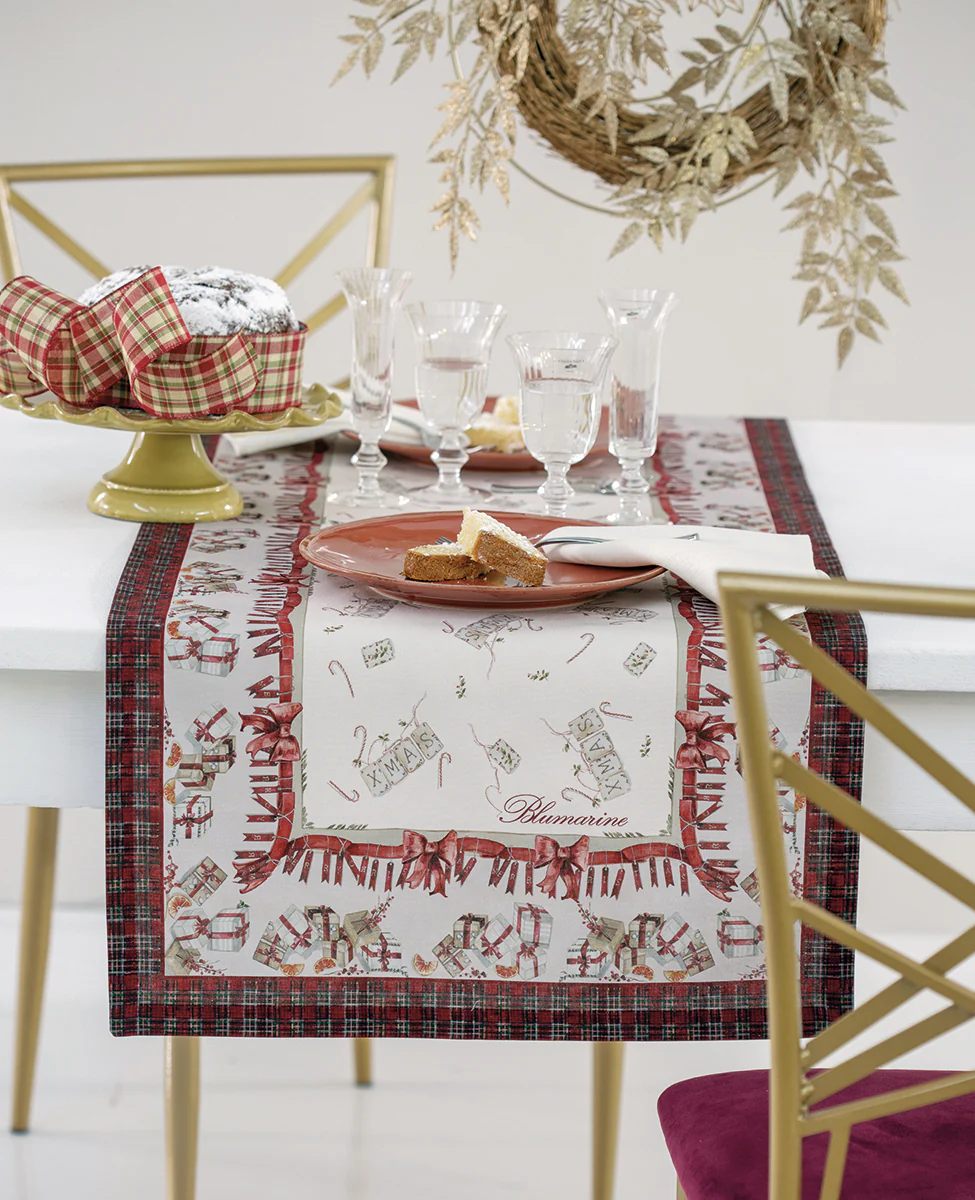 Vis a Vis - Runner christmas art Festa Blumarine var rosso - immagine 2