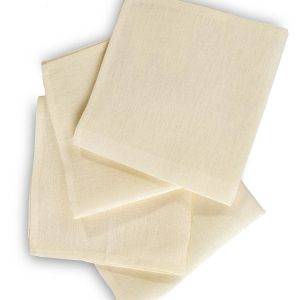 Set tovaglioli in lino tinta unita 4 pz